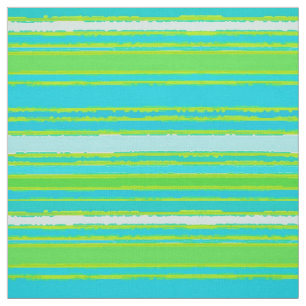 Tissu Motif tendance Lime Green Aqua Turquoise Stripes