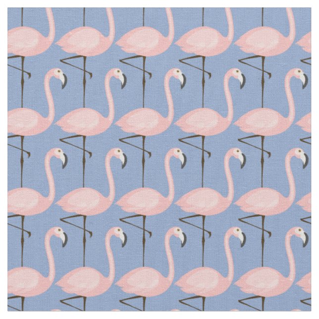 Tissu Motif tendre de Flamant rose (Fermer)