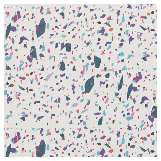 Tissu Motif Terrazzo (Fermer)