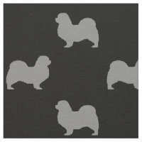 Motif tibétain de silhouettes d'épagneul