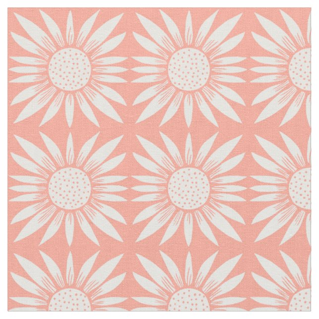 Tissu Motif Tile rose Tournesols (Fermer)