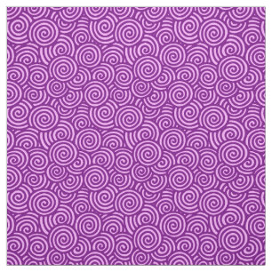 Tissu Motif tourbillon japonais - violet et rose orchidé