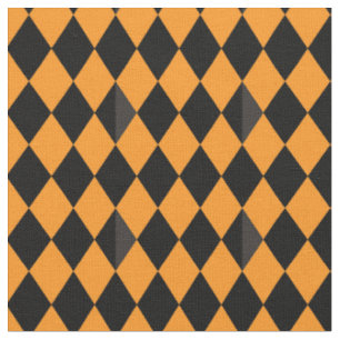 Tissu Motif traditionnel d'Halloween noir et orange