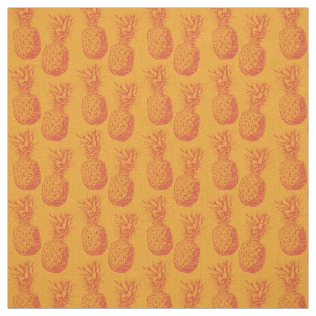 Tissu Motif transparent avec ananas (Échantillon)