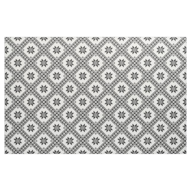 Tissu Motif transparent de conception de point de croix  (Fat Quarter)
