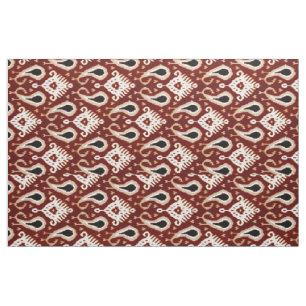Tissu Motif tribal Brown Ikat à la mode et joli Taupe ro