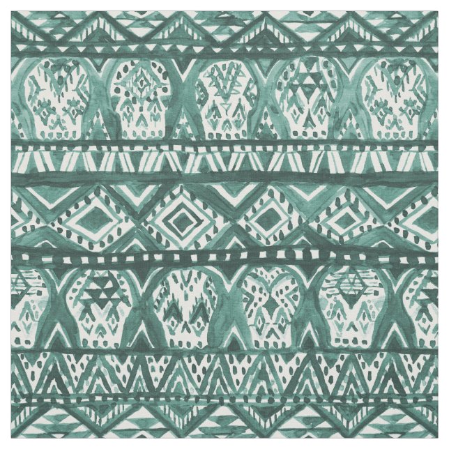 Tissu Motif tribal de Boho de crâne aztèque d'AZTECHIE (Échantillon)