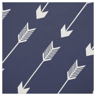 Tissu Motif tribal de flèches de marine