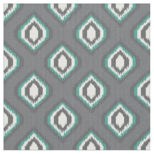 Tissu Motif tribal de ikat rétro géométrique