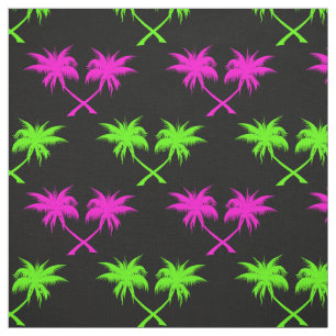 Tissu Motif tropical de palmiers