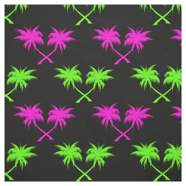 Tissu Motif tropical de palmiers (Échantillon)