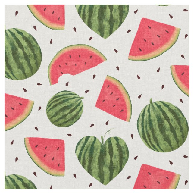 Tissu Motif Tropical Watermelon (Fermer)
