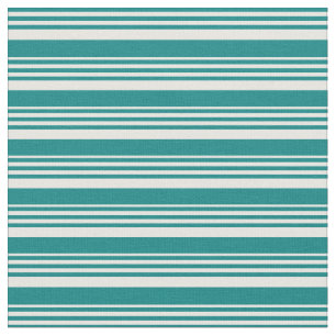 Tissu Motif turquoise & Crème de menthe