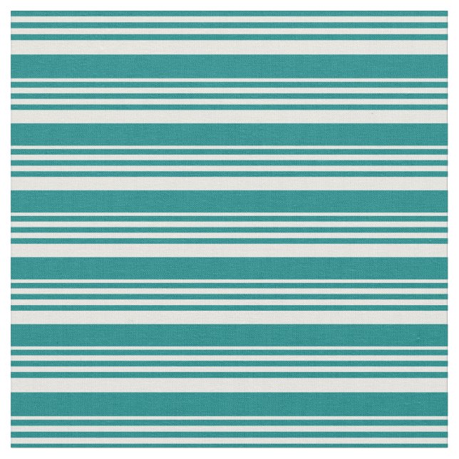 Tissu Motif turquoise & Crème de menthe (Fermer)