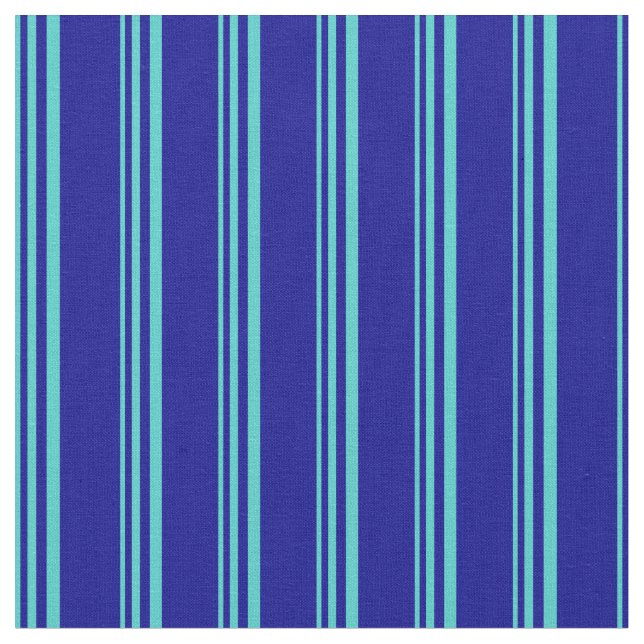 Tissu Motif Turquoise et Bleu foncé (Fermer)