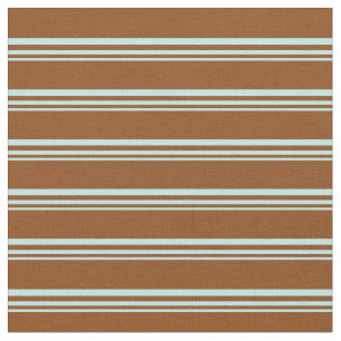 Tissu Motif Turquoise et Brown Stripes
