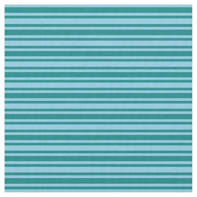 Tissu Motif turquoise et Sky Blue Stripes (Fermer)