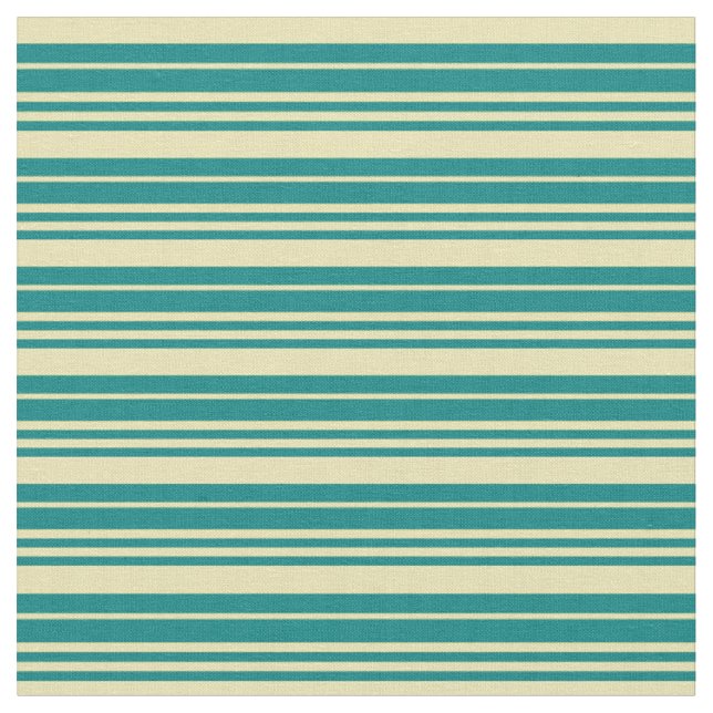 Tissu Motif turquoise et tanné/rayé (Fermer)