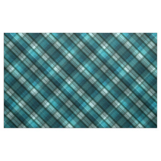 Tissu Motif turquoise vibrant et moderne de plaid