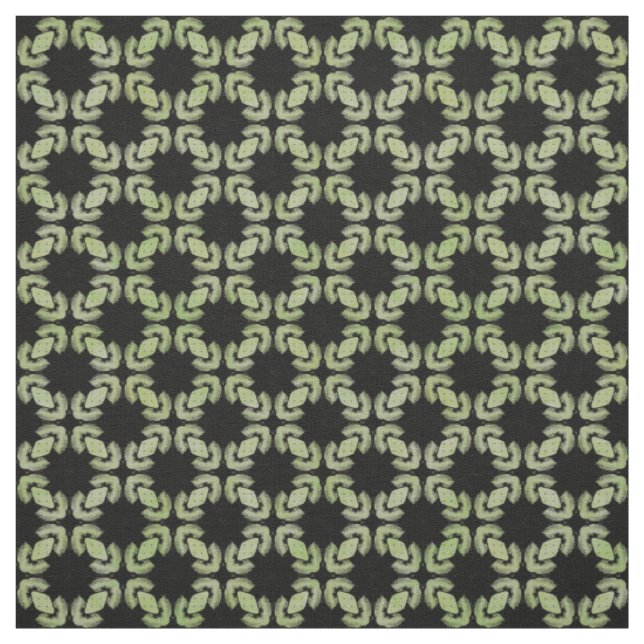 Tissu Motif urbain moderne noir et vert (Échantillon)