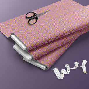 Tissu Motif vectoriel de bande banane Magenta