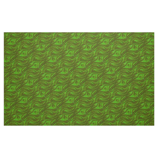 Tissu Motif vert Abstrait (Fat Quarter)