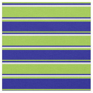 Tissu Motif vert, bleu foncé et lavande