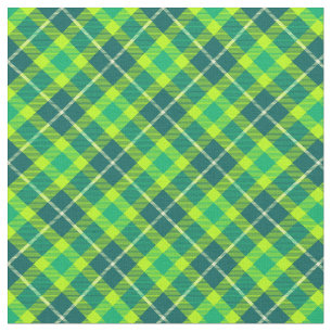 Tissu motif vert brillant inspiré des années 90