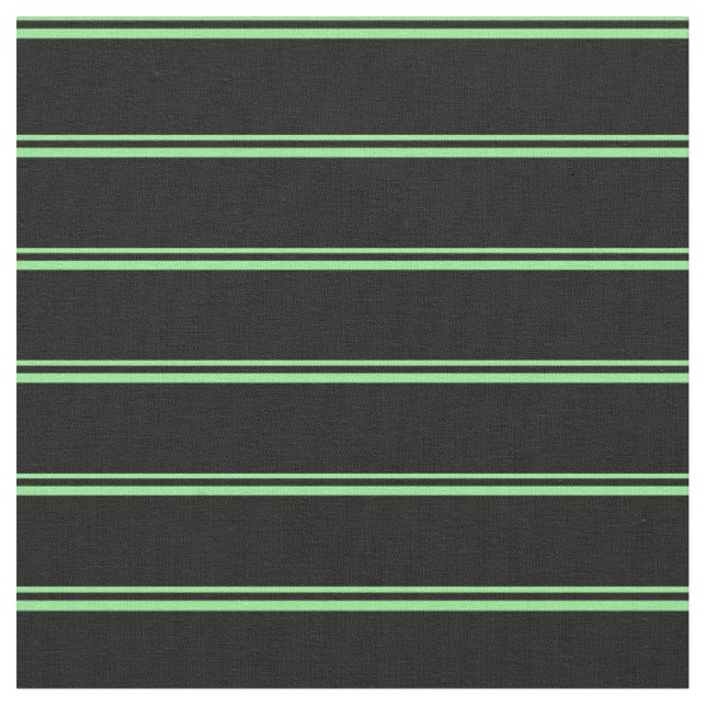 Tissu Motif vert clair et noir à rayures/rayures (Fermer)