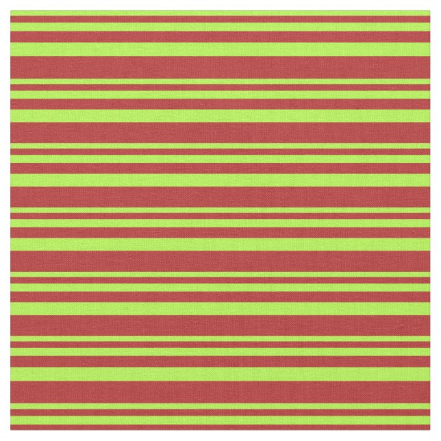 Tissu Motif vert clair et rouge/rayé (Fermer)