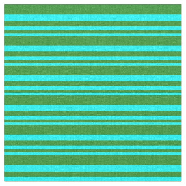 Tissu Motif vert Cyan & Forêt (Fermer)