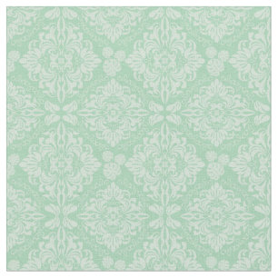 Tissu Motif vert de damassé