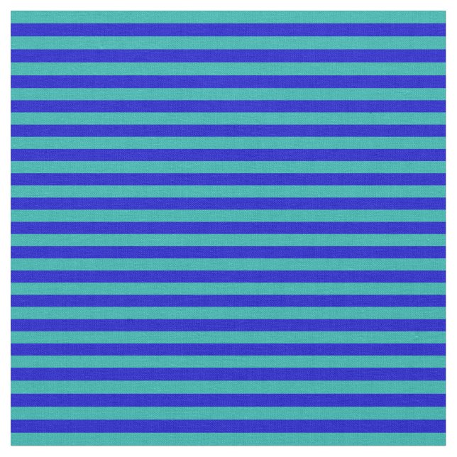 Tissu Motif Vert de mer clair et Bleu (Fermer)