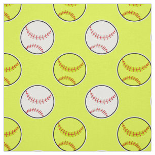 Tissu Motif vert du base-ball