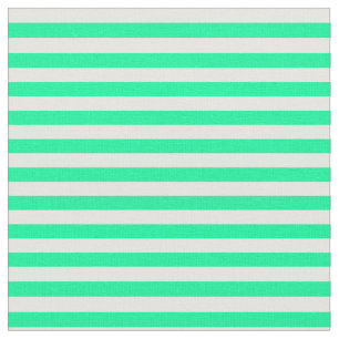 Tissu Motif vert et blanc