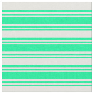 Tissu Motif vert et blanc
