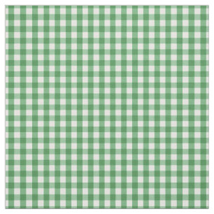 Tissu Motif vert et blanc traditionnel de contrôle de