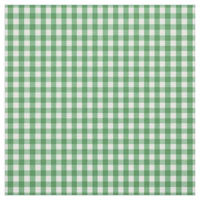 Tissu Motif vert et blanc traditionnel de contrôle de (Échantillon)