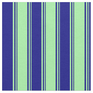 Tissu Motif vert et bleu à rayures/à carreaux