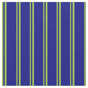 Tissu Motif vert et bleu à rayures/à carreaux