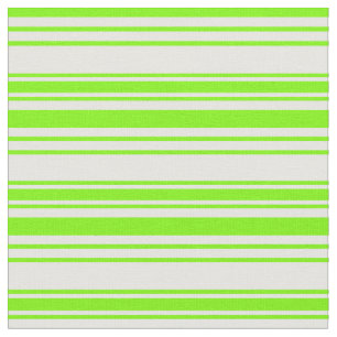 Tissu Motif vert et crème à la menthe