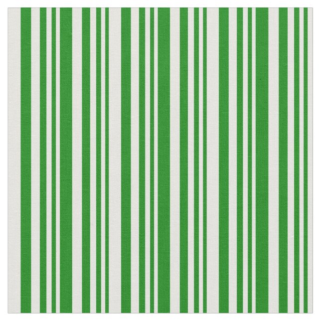 Tissu Motif vert et crème à la menthe (Fermer)