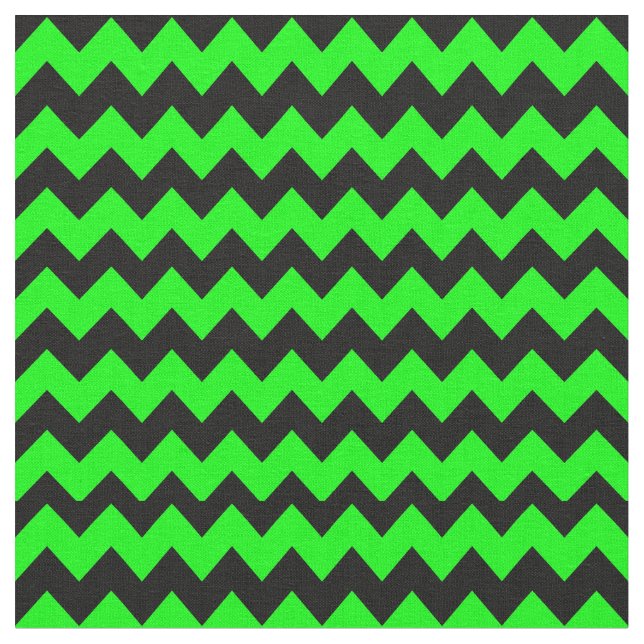 Tissu Motif vert et noir de Chevron (Fermer)
