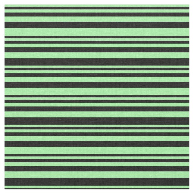 Tissu Motif vert et noir des rayures (Fermer)