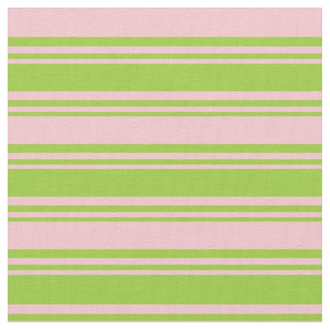 Tissu Motif vert et rose/rayé (Fermer)
