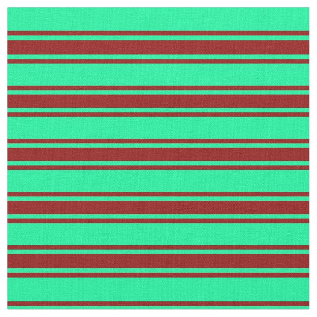 Tissu Motif vert et rouge foncé/rayé (Fermer)