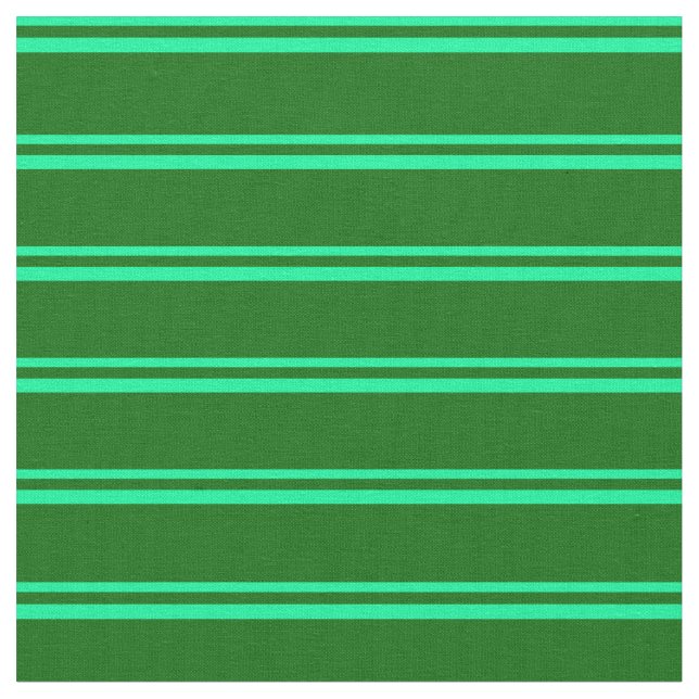 Tissu Motif vert et vert foncé rayé/lin (Fermer)
