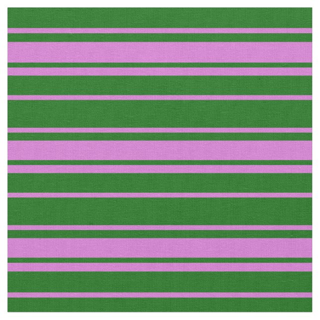 Tissu Motif vert foncé et orchidée (Fermer)