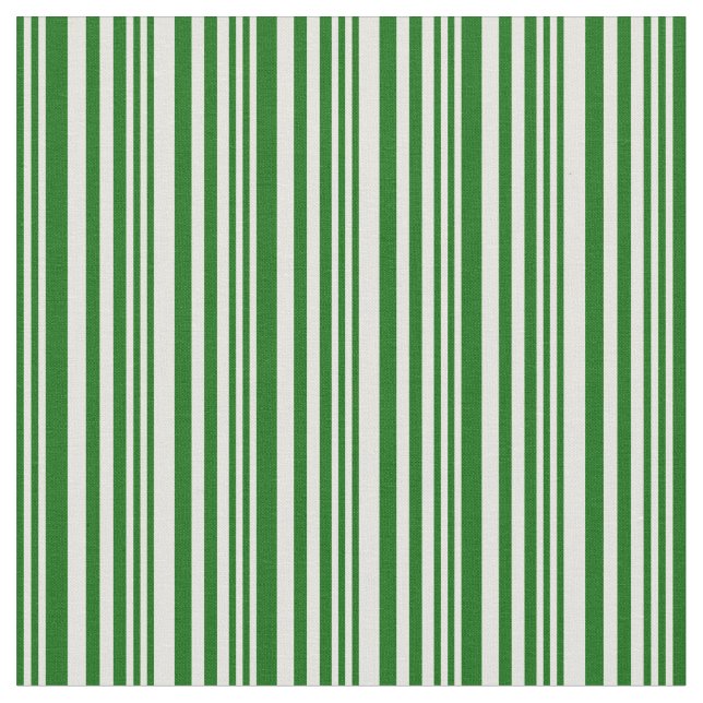 Tissu Motif vert foncé et rayures jaune clair (Fermer)