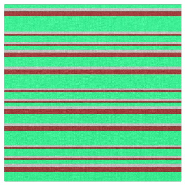 Tissu Motif vert, gris et rouge foncé (Fermer)